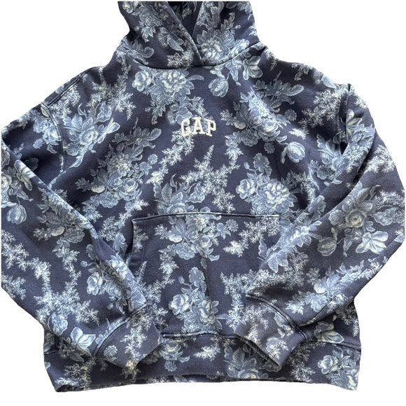 Gap X Loveshackfancy Floral Hoodie Girls Size Medium - Picture 2 of 7